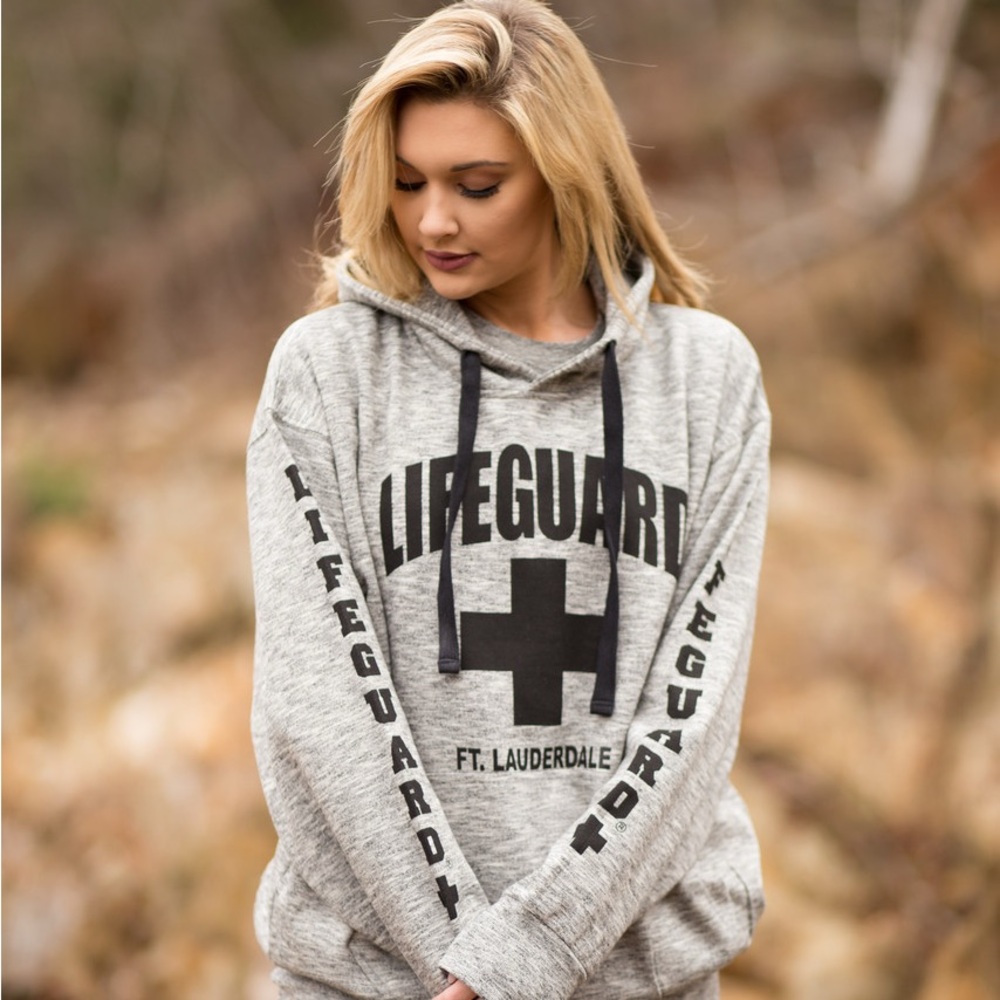 Gray Lifeguard Hoodie